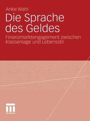 cover image of Die Sprache des Geldes